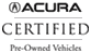 Este vehículo tiene Acura certificación OEM